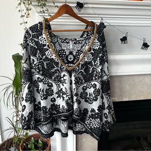 Free People Hooded Knit Top